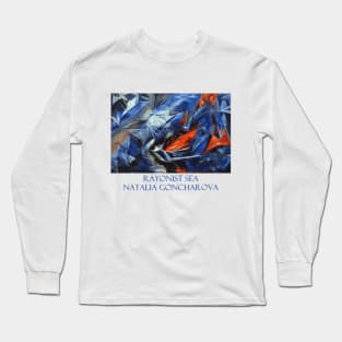 Rayonist Sea by Natalia Goncharova Long Sleeve T-Shirt